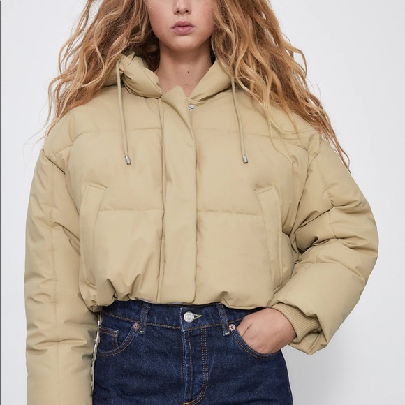 Zara Elastic Trim Padded Jacket - Picture 9 of 15